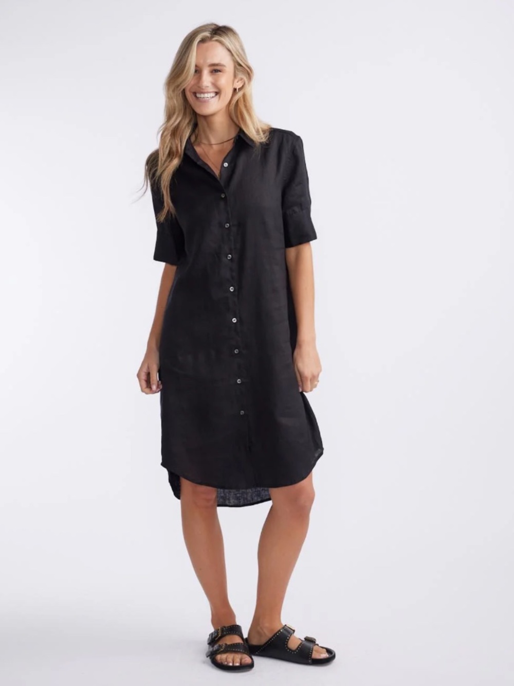 Old Navy Black Midi Dress